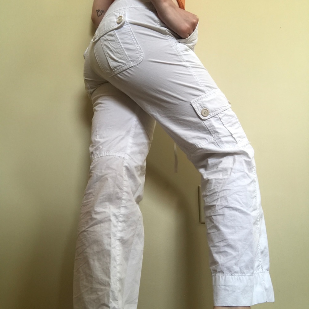 Perfrct summer white cargo pants 🤍🤍